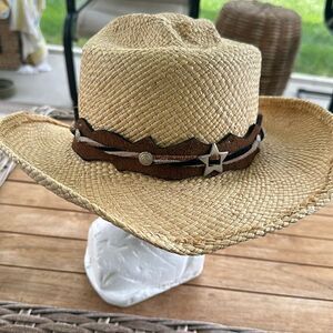 Straw Cowboy Unisex Banded Hat XL